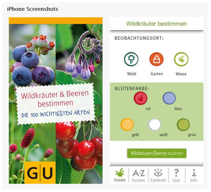 Wildkräuter und Beeren App